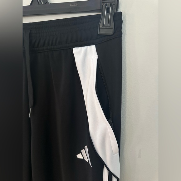 Adidas Men’s Training Pants IP1952 Black & White Size Small - Picture 5 of 13